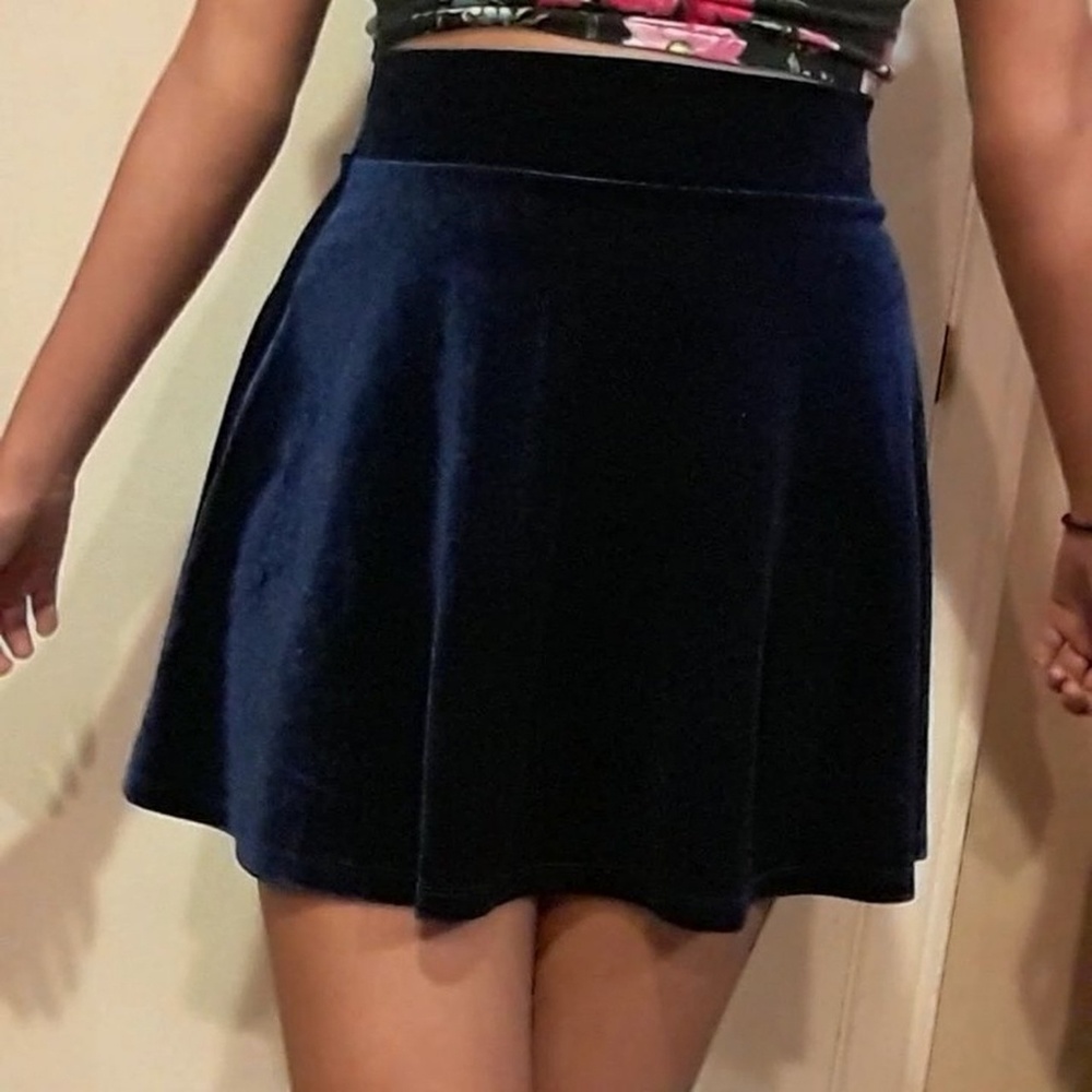 Velvet Blue Skirt